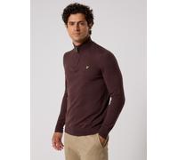 Lyle & Scott Cotton Merino Quarter Zip Jumper M Marrón