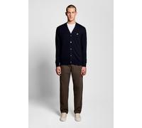 Lyle & Scott Cotton Merino V Neck Cardigan Dark Navy Talla: M | Cárdigan Outlet | Hombre | Azul