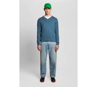 Lyle & Scott Cotton Merino V Neck Jumper Deep Water Talla: L | Jerséis Outlet | Hombre
