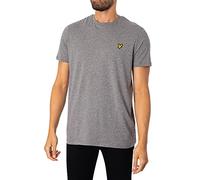 Lyle & Scott Crew Neck T-Shirt Camiseta, Gris (Mid Grey Marl T28), XX-Large para Hombre