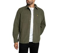Lyle & Scott de los hombres Camisa de pana, Verde