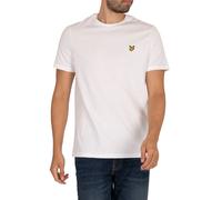 Lyle & Scott de los hombres Camiseta lisa con logo, Blanco