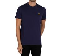 Lyle & Scott de los hombres Camiseta lisa de algodón orgánico, Azul