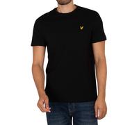 Lyle & Scott Hombre Camiseta Simple, Jet Black, L