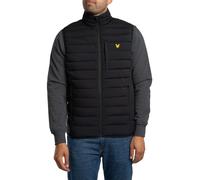 Lyle & Scott de los hombres Chaleco acolchado ligero y elástico, Negro