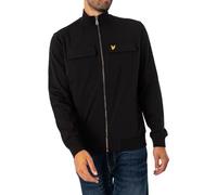 Lyle & Scott de los Hombres Chaqueta Deportiva híbrida con Cremallera, Negro, M