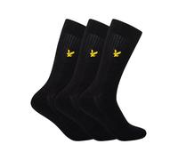 Lyle & Scott de los hombres Pack de 3 calcetines premium Hamilton, Negro