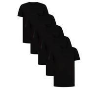 Lyle & Scott de los hombres Pack de 5 camisetas básicas para estar en casa, Negr