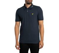 Lyle & Scott de los hombres Polo con ribete de rayas, Azul