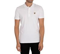 Lyle & Scott Hombre Polo Liso De Algodón Orgánico, White, XL