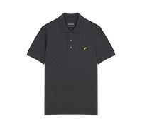 Lyle & Scott de los Hombres Polo Liso, Gris, L