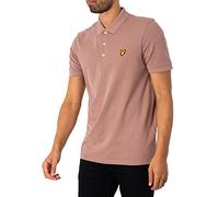 Lyle & Scott de los Hombres Polo Liso, Rosado, XL