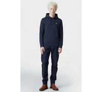 Lyle & Scott Diagonal Weave French Terry Hoodie Midnight Navy Talla: L | Sudaderas con Capucha Outlet | Hombre | Azul