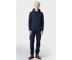 Lyle & Scott Diagonal Weave French Terry Hoodie Midnight Navy Talla: M | Sudaderas con Capucha Outlet | Hombre | Azul