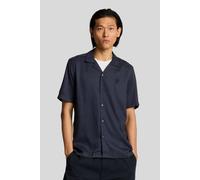 Lyle & Scott Geo Motif Printed Revere Shirt Dark Navy Talla: S | Camisas Casuales Outlet | Hombre | Azul