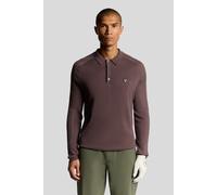 Lyle & Scott Golf Long Sleeve Knitted Polo Berry Talla: XXL | Jerséis Outlet | Hombre