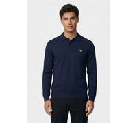 Lyle & Scott Golf Long Sleeve Knitted Polo Ryder Blue Talla: L | Jerséis Outlet | Hombre | Azul
