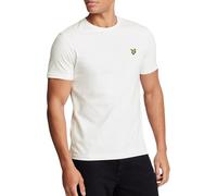 Lyle & Scott Camiseta hombre lisa con logo – Blanco – Talla M