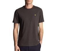 Lyle & Scott Hombre Camiseta Lisa De Algodón Orgánico, Charcoal Marl, M