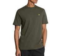 Lyle & Scott Camiseta lisa para hombre Verde oliva Talla L