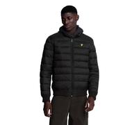Lyle & Scott Hombre Chaqueta Acolchada Con Cuello De Embudo, Jet Black, L