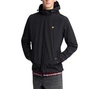 Lyle & Scott Hombre Chaqueta Con Capucha Y Cremallera, Jet Black, XL