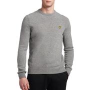 Lyle & Scott Hombre Jersey Manga Larga Cuello Redondo Tubular Recortar Sudadera