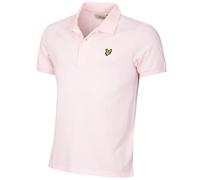 Lyle & Scott Hombre Liso Elástico 3-Button Orgánico Polo de Golf 47% OFF