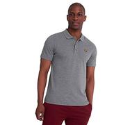 Lyle & Scott Hombre Manga Corta Moisture Wicking Polo Shirt - Mid Gris - M
