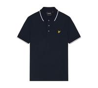Lyle & Scott Hombre Polo con Punta, Dark Navy/White, M