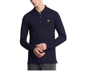 Lyle & Scott Hombre Polo De Manga Larga, Jet Black