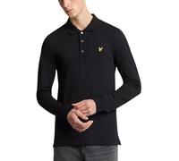 Lyle & Scott Hombre Polo De Manga Larga, Jet Black, XXL