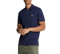 Lyle & Scott Hombre Polo Liso De Algodón Orgánico, Navy, M
