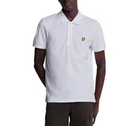 Lyle & Scott Polo liso para hombre algodón orgánico Blanco S