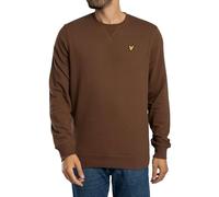 Lyle & Scott Hombre Sudadera con Cuello Redondo Y Logo, Bottle Brown, L