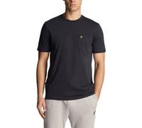 Lyle & Scott Hombres Camisetas Casual Suave Algodón Bolsillo Manga Corta...
