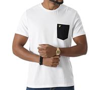 Lyle & Scott Hombres Camisetas Manga Corta Bolsillo Logo Cuello Redondo...