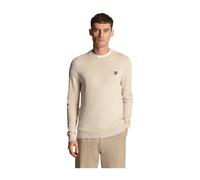 Lyle & Scott - Jersey de algodón de cuello redondo - Knitwear - Hombre - Beige - L -