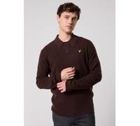Lyle & Scott Lambswool Blend Rugby Jumper S Marrón