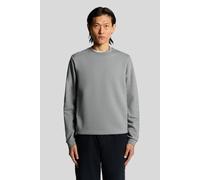 Lyle & Scott Logo Brushback Crew Neck Jumper Mid Grey Marl Talla: S | Jerséis Outlet | Hombre | Gris