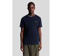 Lyle & Scott Logo Ribbed T-shirt Dark Navy/bone White Talla: XL | Camisetas Básicas Outlet | Hombre | Blanco
