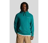 Lyle & Scott Loopback Embroidered Hoodie Court Green Talla: S | Sudaderas con Capucha Outlet | Hombre | Verde