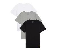 Lyle & Scott Loungewear Basic 3 unidades de camisetas, Jet Black/Grey Marl/White, XL