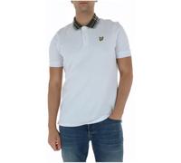 Lyle & Scott Men's Tartan Collar Polo Shirt White