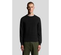 Lyle & Scott Mesh Logo Crew Neck Jumper Jet Black Talla: S | Jerséis Outlet | Hombre | Negro