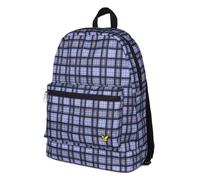 Lyle & Scott Mochila Unisex con y Estampado de Cuadros - Humo Azul