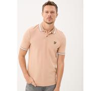 Lyle & Scott Multi Tipped Polo Shirt L Beige