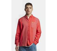 Lyle & Scott Overdyed Panelled Oxford Shirt Fire Red Talla: S | Camisas Casuales Outlet | Hombre | Rojo