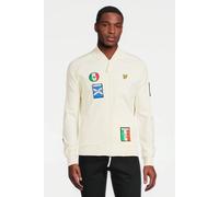 Lyle & Scott Panini Sticker Tracksuit Bomber Stone Talla: S | Cárdigan Outlet | Hombre