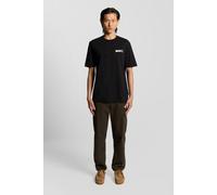 Lyle & Scott Paper Letters Graphic T-shirt Jet Black Talla: M | Camisetas con Decoración Impresa Outlet | Hombre | Negro